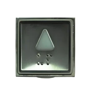 Kone-knapp, UP, vit, infälld, Anropstablå, KM928365G041H091