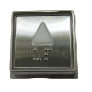 Kone-knapp, UP, vit, infälld, Anropstablå, KM928365G053H091