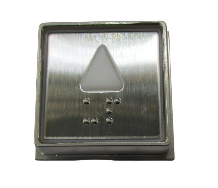 Kone-knapp, UP, vit, infälld, Anropstablå, KM928365G053H091