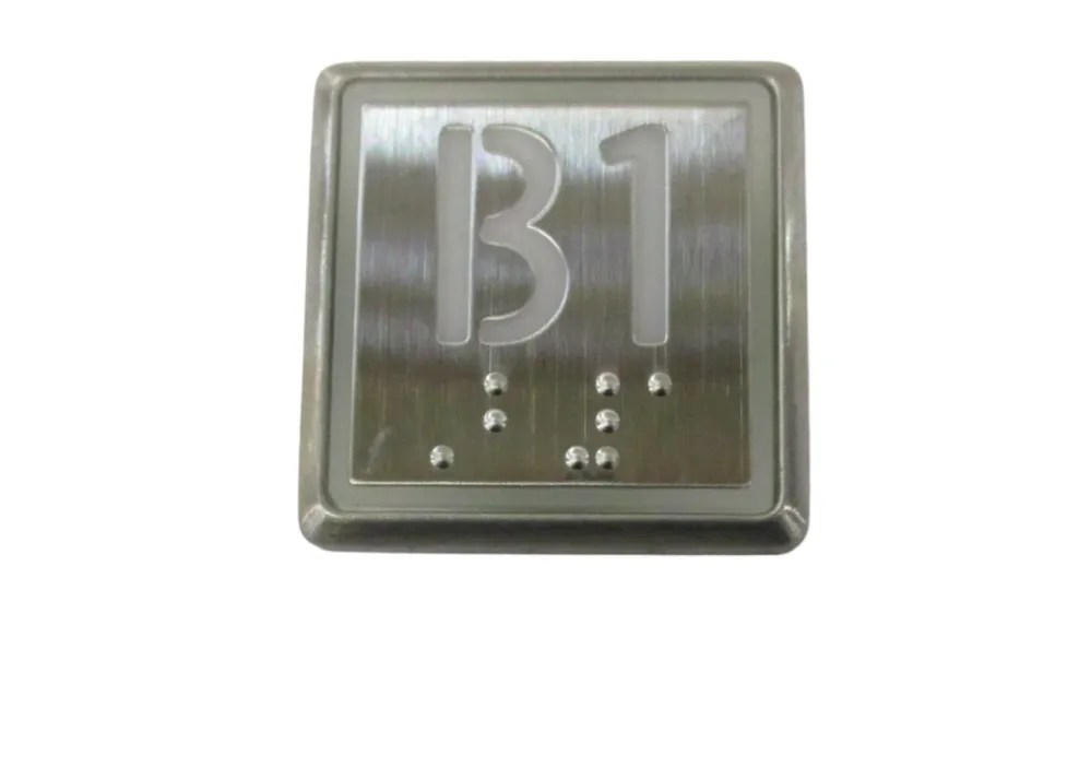 Kone-knapp B1, vit, infälld COP-panel KM863051G081H171