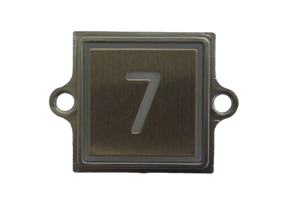 Kone-knapp 7, vit, infälld COP-panel KM863053G005H007