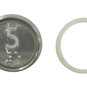 Kone-knapp 5, vit, infälld COP-panel KM922111G005H005