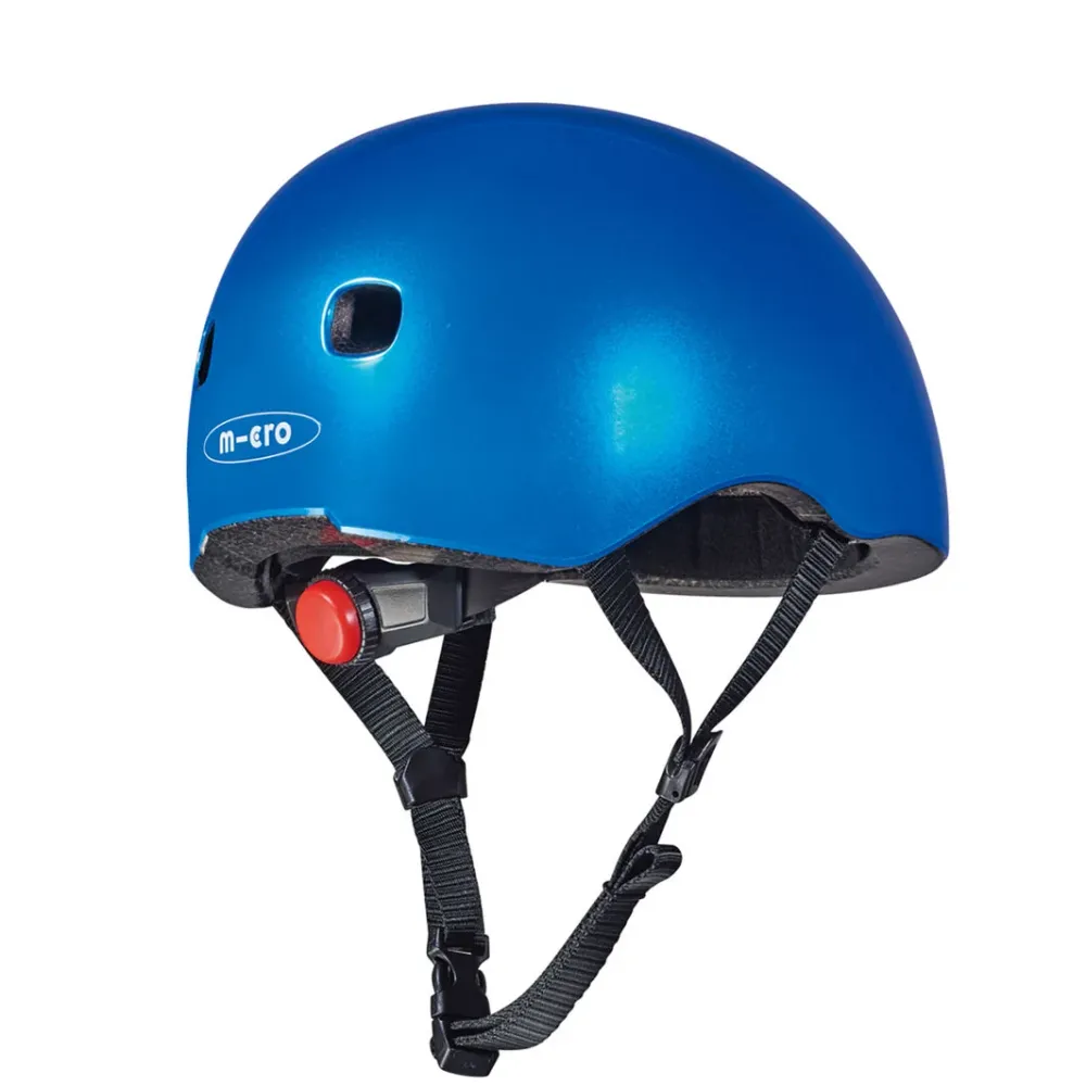 Micro Hjälm, Dark Blue Metallic - Strl. M (5-8 år)