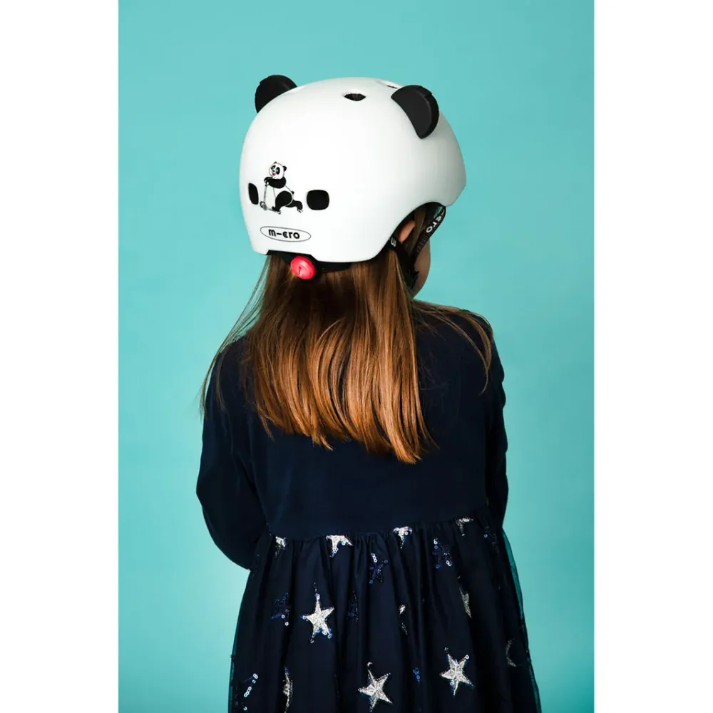 Micro Hjälm, 3D Panda - Strl. S (2-5 år)