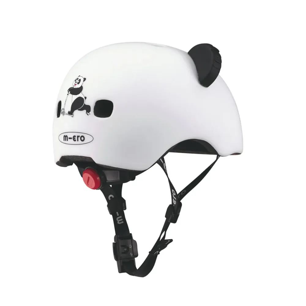 Micro Hjälm, 3D Panda - Strl. S (2-5 år)