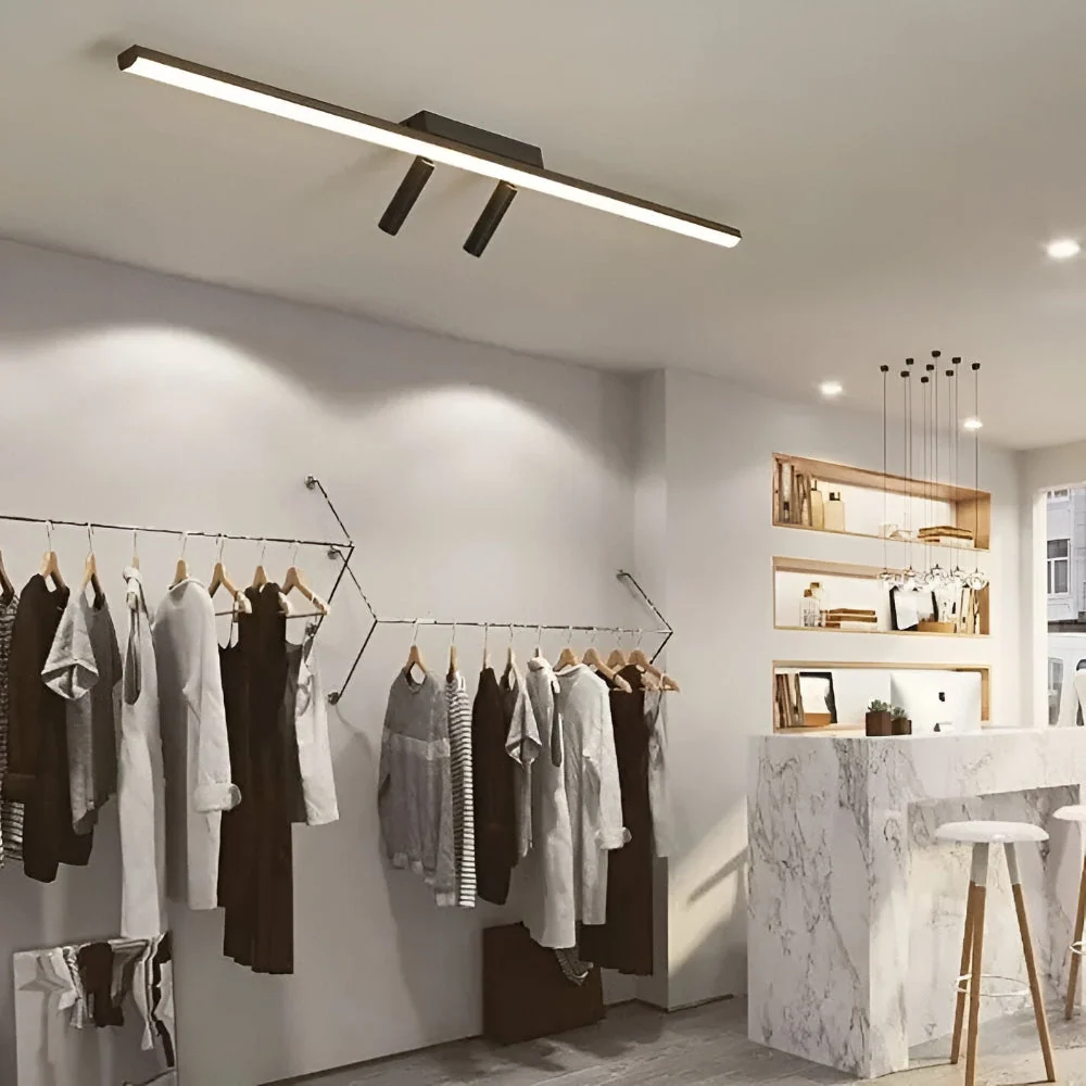 Chic LED-Skena Lampa för Sovrum, Kök och Vardagsrum - Justerbar Spotlampa Taklampa 80cm