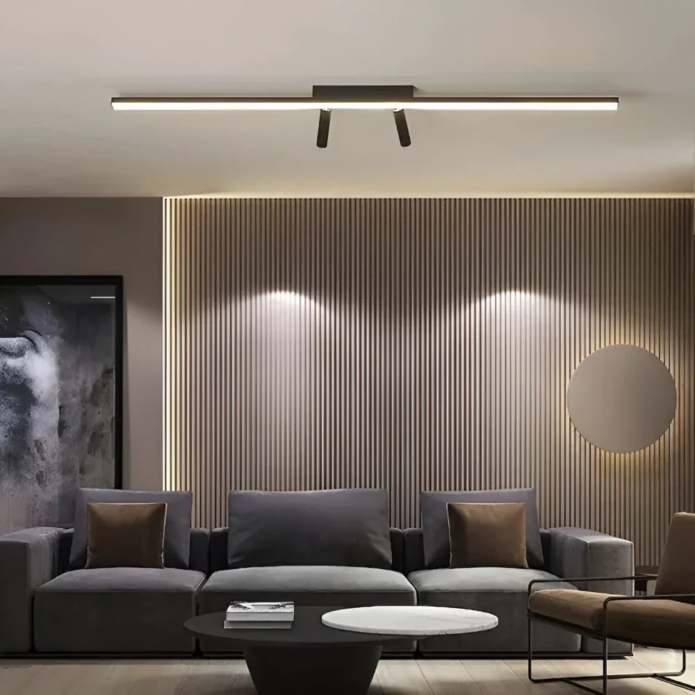 Chic LED-Skena Lampa för Sovrum, Kök och Vardagsrum - Justerbar Spotlampa Taklampa 80cm