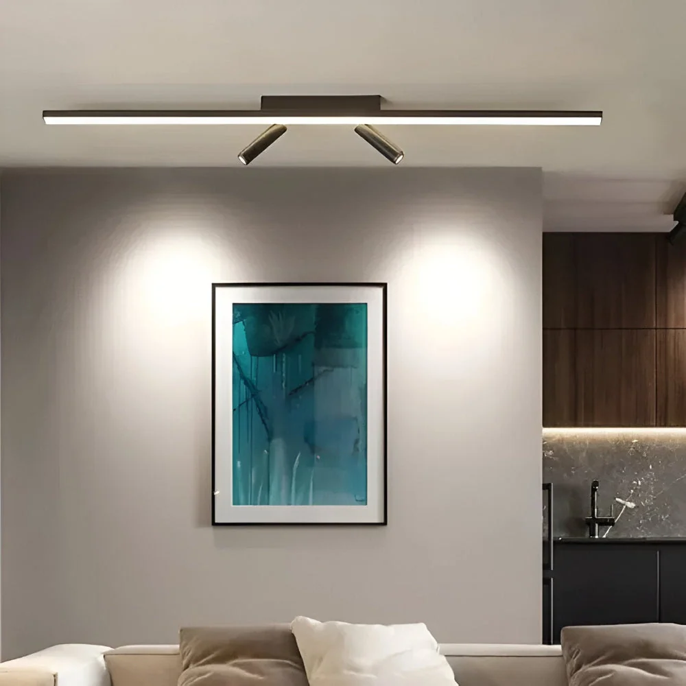 Chic LED-Skena Lampa för Sovrum, Kök och Vardagsrum - Justerbar Spotlampa Taklampa 80cm
