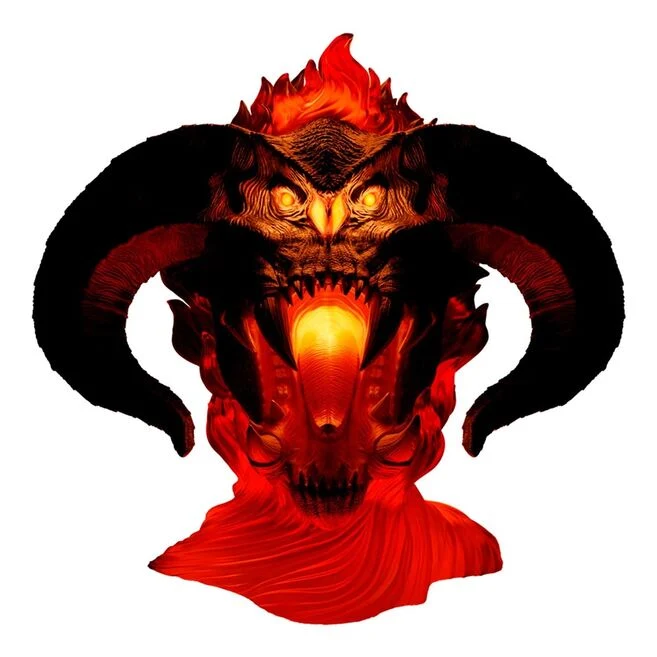 Lord Rings Balrog lampa Bedroom Decor