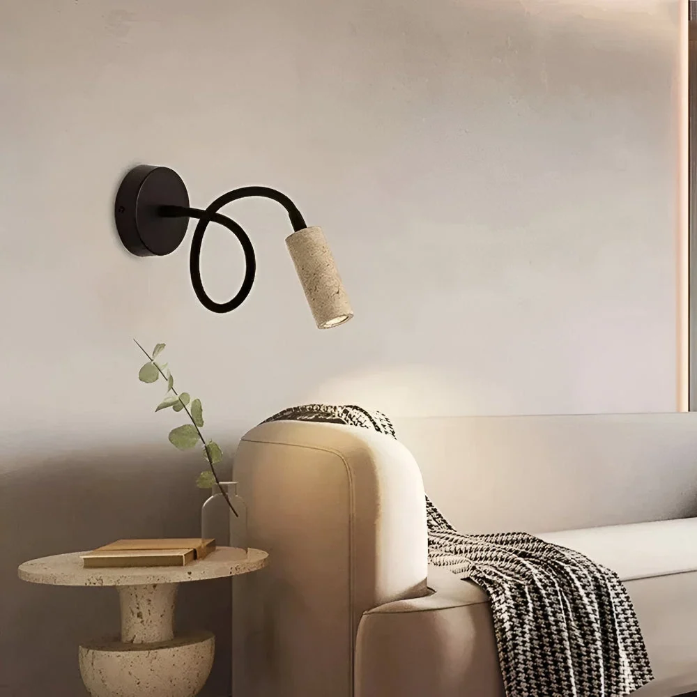 Stilfull Marmor Vägglampa för Moderna Bostäder - Polished Väggbelysning