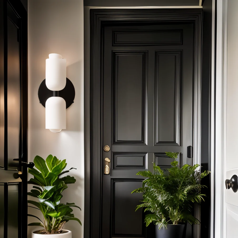DualGlow – Vägglampa med Två Huvuden i Akryl & Alloy för Modern Inomhusbelysning Beige