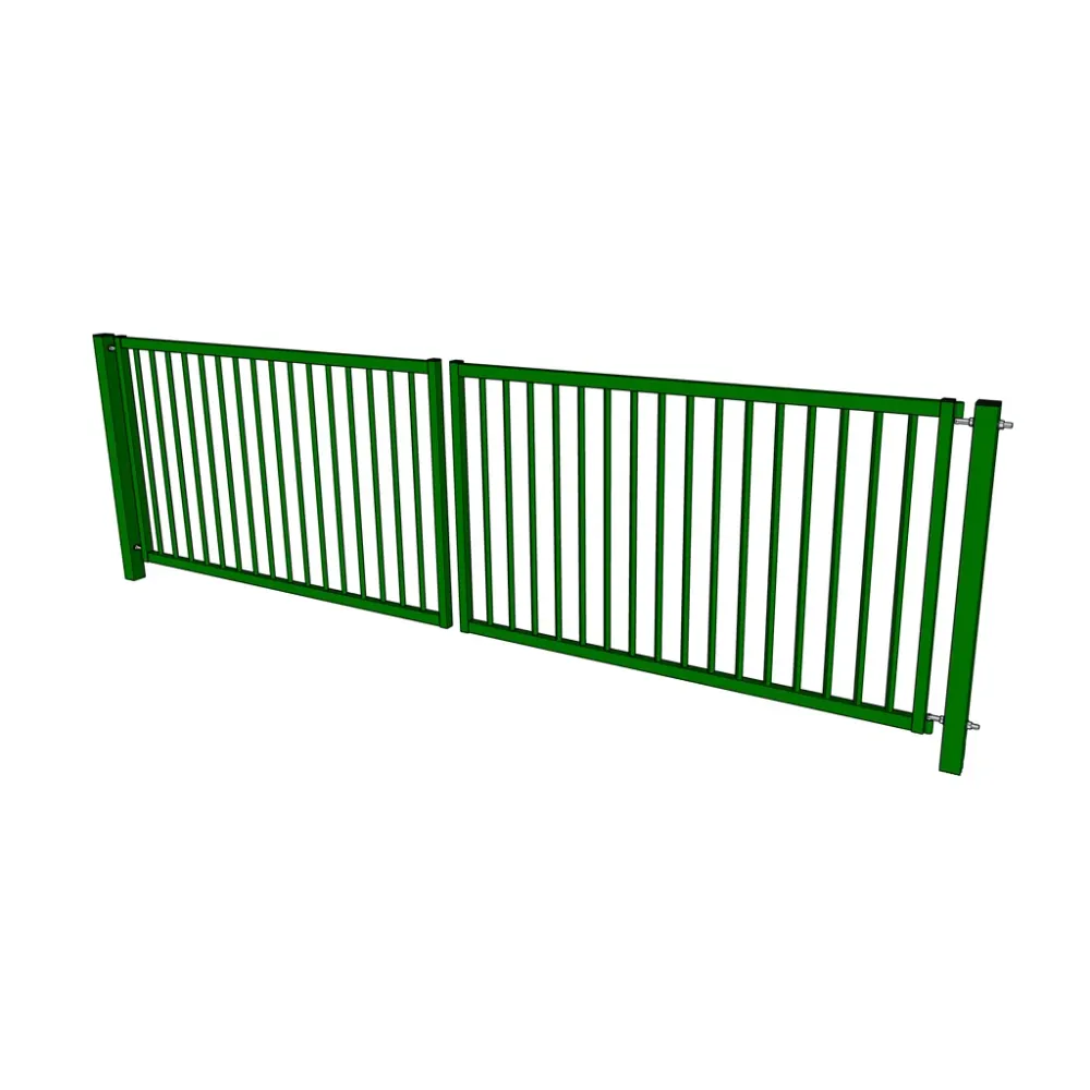 Villagrind duplicera 2+2m – mörkgrön 800x4000mm