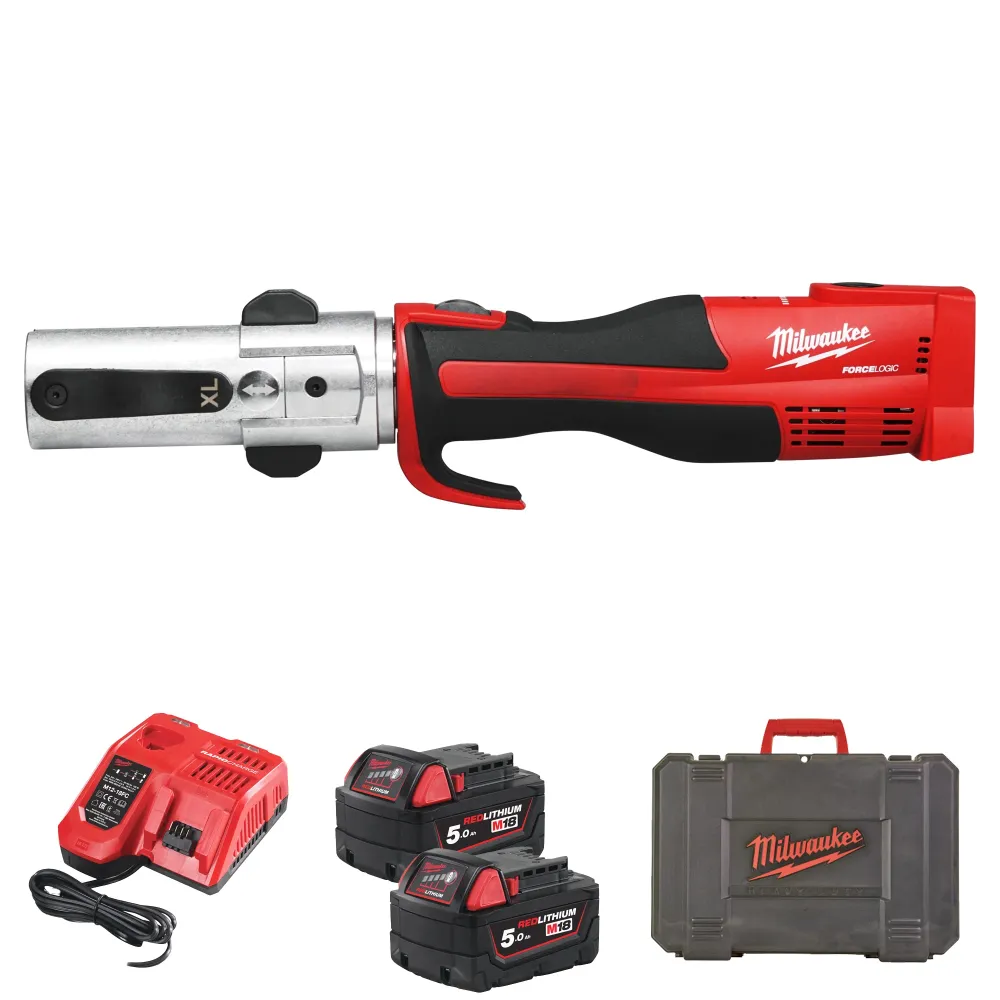 Milwaukee M18 BLHPTXL-502C 18V 5Ah Batteridriven slagborrmaskin