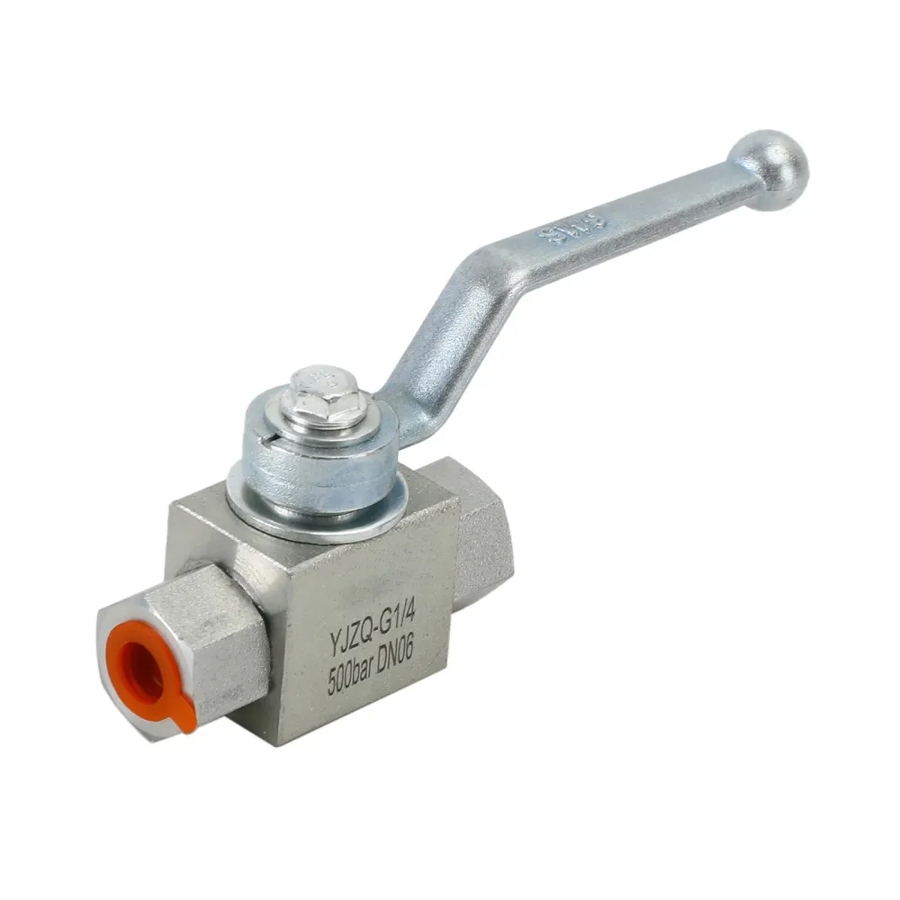2-vägs hydraulisk kulventil 1/4" NPT-kulventil med högt tryck, hona
