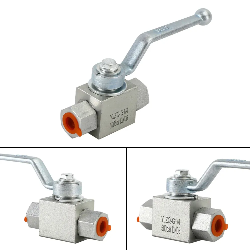 2-vägs hydraulisk kulventil 1/4" NPT-kulventil med högt tryck, hona