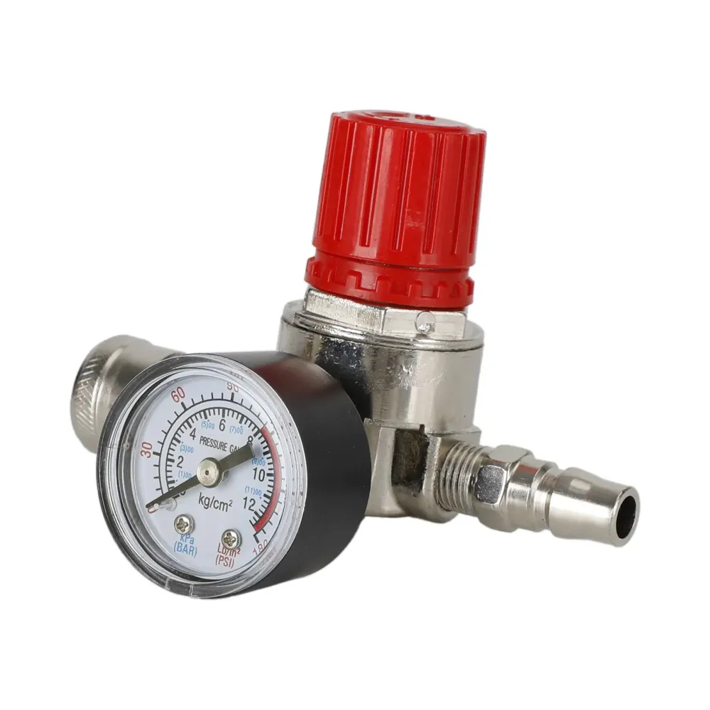 Luftkompressor 1/4" Regulator för tryckmätare, ventilstyrning, 175 Psi