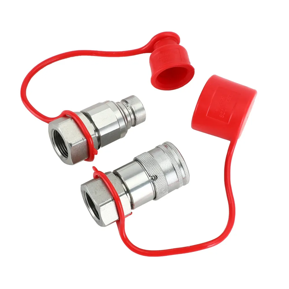 3/4" NPT-par hydraulisk plattfäste för kompaktlastare för Bobcat ISO 16028