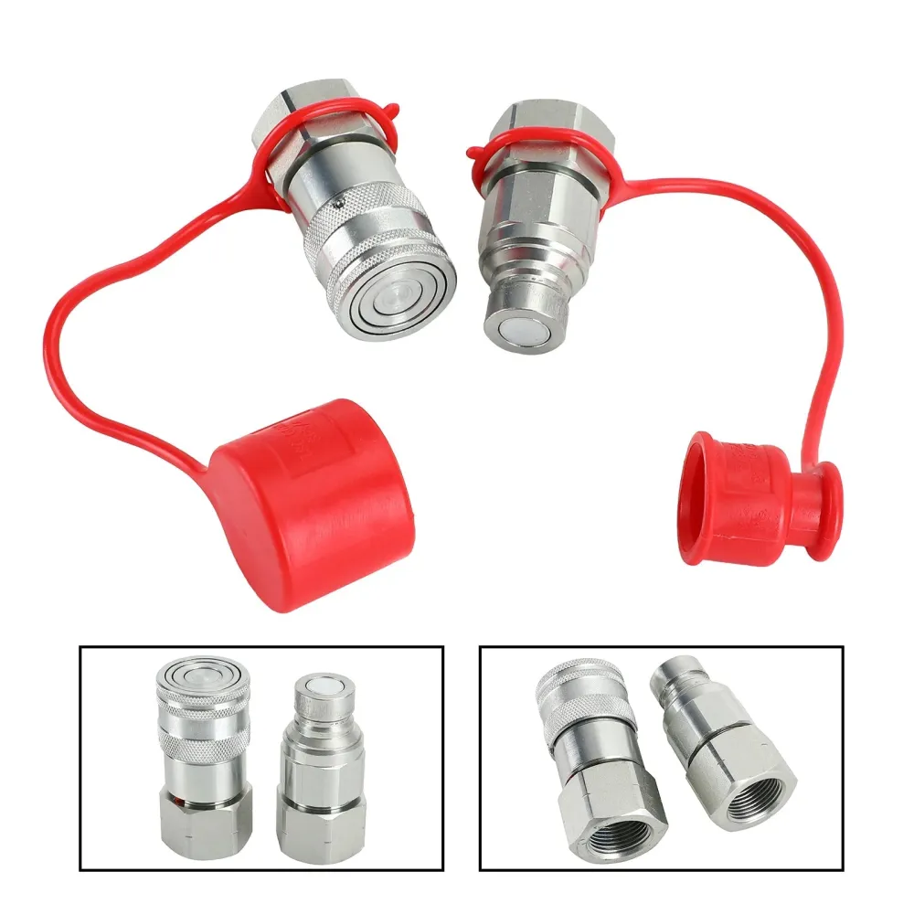3/4" NPT-par hydraulisk plattfäste för kompaktlastare för Bobcat ISO 16028