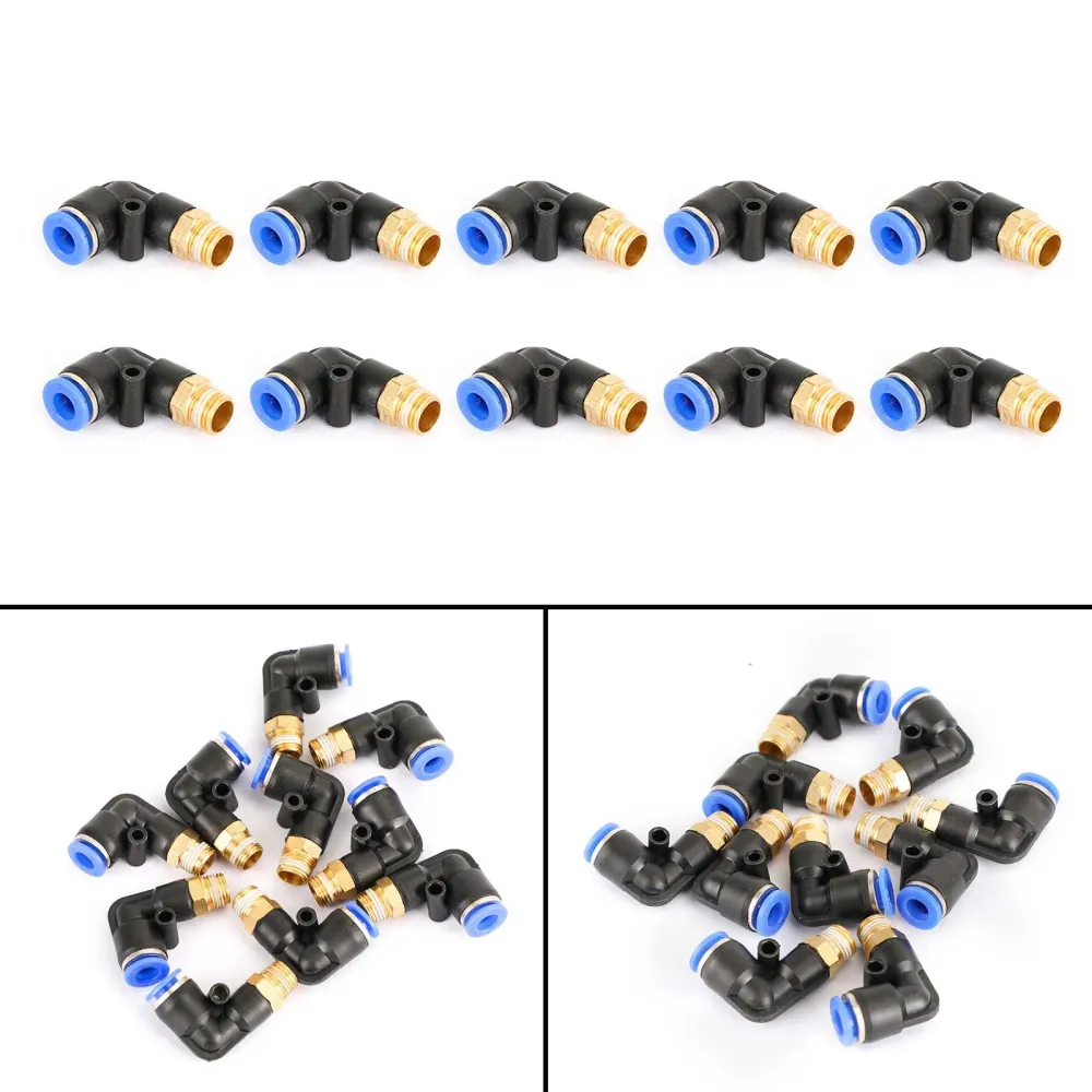 Pneumatisk luft snabb tryck för att ansluta montering "l" "t" "y" rak split tube 6mm