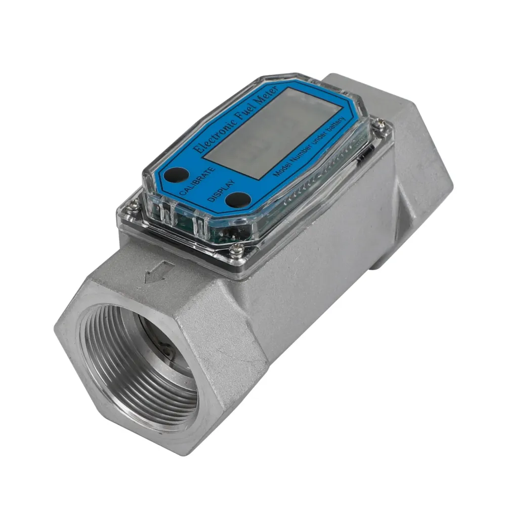 Turbin Digital Diesel Fuel Flow Meter Oval Gear Flow Gauge BSPT/NPT