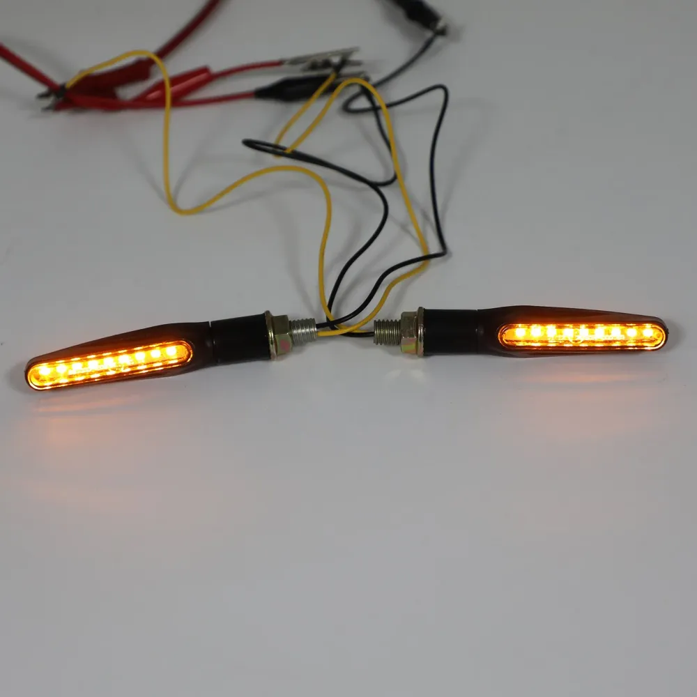 M10 Motorcykel Turn Signals Indikator Ljus Blinker Scooter Chopper Cafe Racer