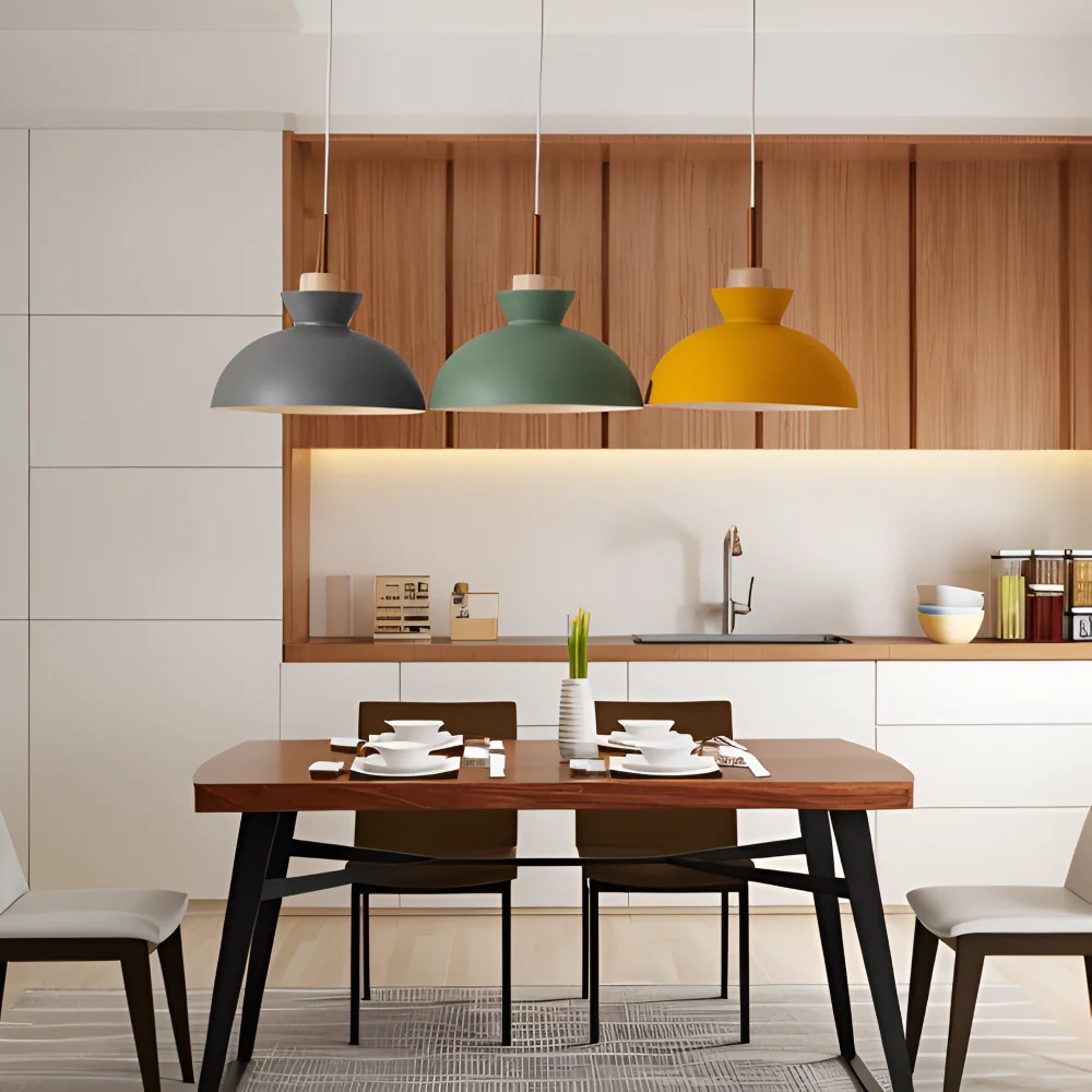 ColorDome – Färgglad Pendellampa i Macaron-Design Gul