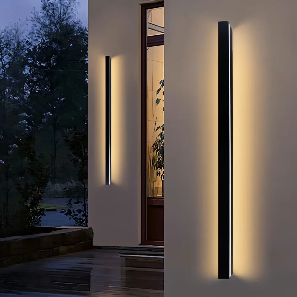LineaLux – Vägglampa i Svart/Vit Linjär Design för Inomhus & Utomhusbruk (IP65) 30cm