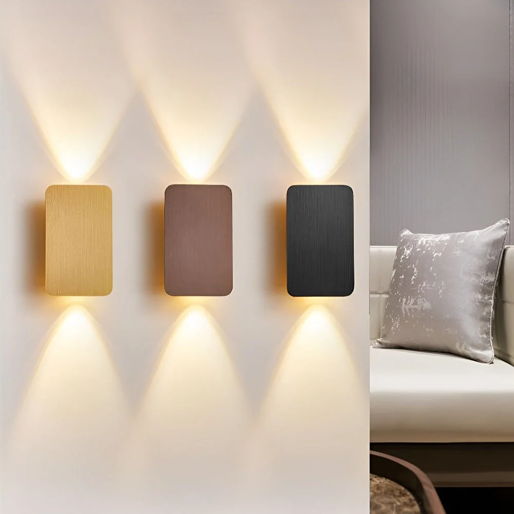 RectaLite – Minimalistisk Rektangulär LED Vägglampa för Infälld Belysning Svart