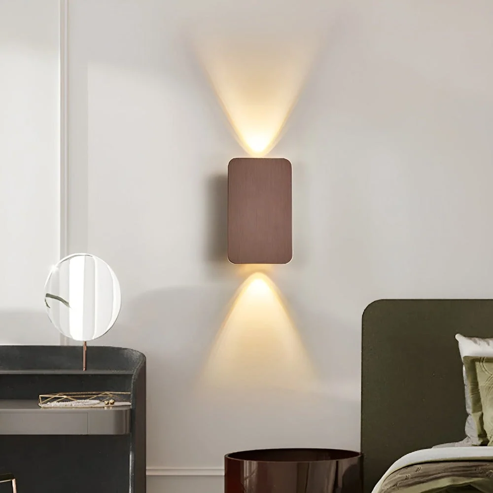 RectaLite – Minimalistisk Rektangulär LED Vägglampa för Infälld Belysning Svart