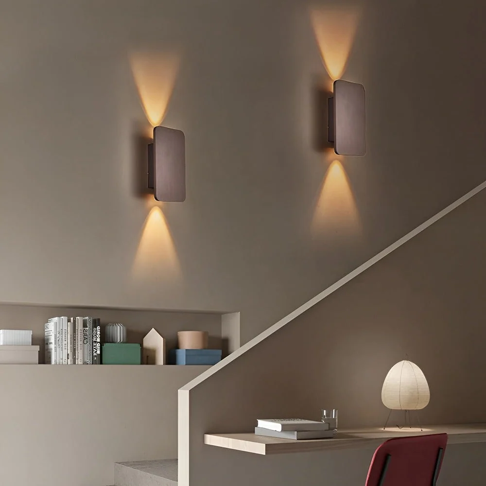 RectaLite – Minimalistisk Rektangulär LED Vägglampa för Infälld Belysning Svart