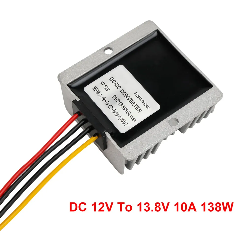DC-DC 12V-13,8V 10A 138W Step Up Power Supply Converter Regulator Vattentät