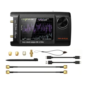 4 tums uppgraderad NanoVNA Plus 50kHz-2,7GHz Handheld Vector Network Analyzer