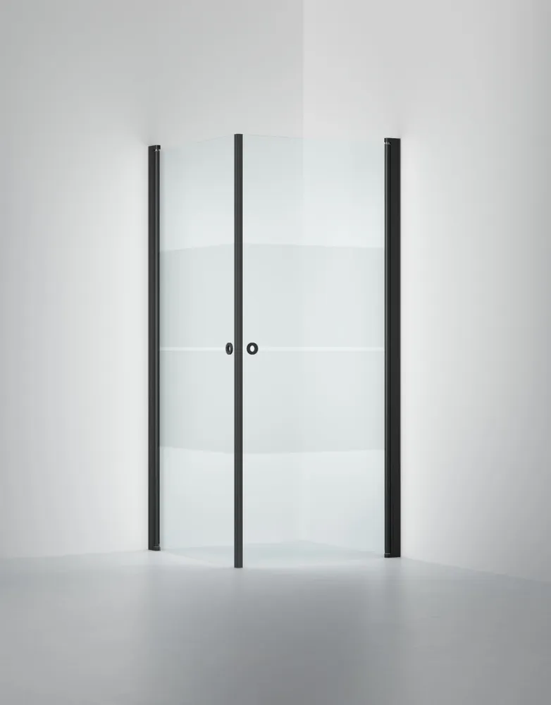 Duschhörna INR Linc Angel Mönstrat Härdat Glas 1000x1000