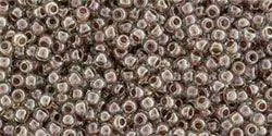 TOHO Seed Beads - Inside-Color Crystal/Antique Plum-Lined 11/0, 10g