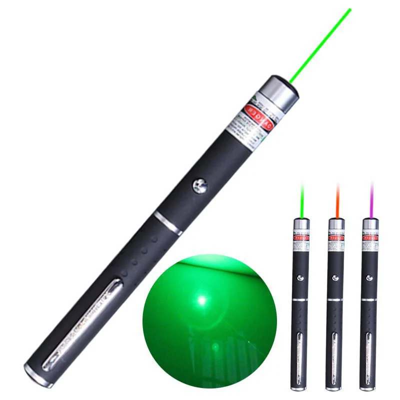 1mw 3PCS Laser Pointer Pen Röd + Grön + Blå/Violett Laser Pointer Synlig stråle