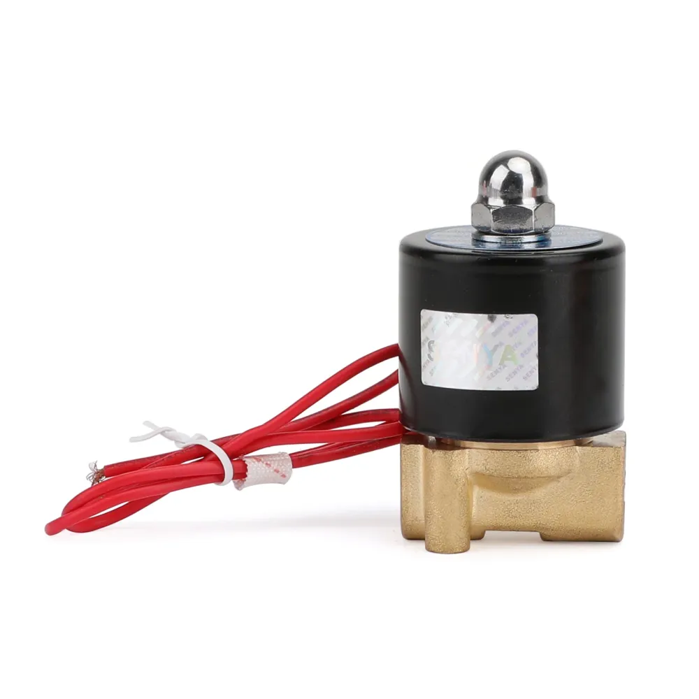 1/4" DC 12V Mässing Normalt stängd Elektrisk Magnetventil BSP Gas Vatten Luft N/C