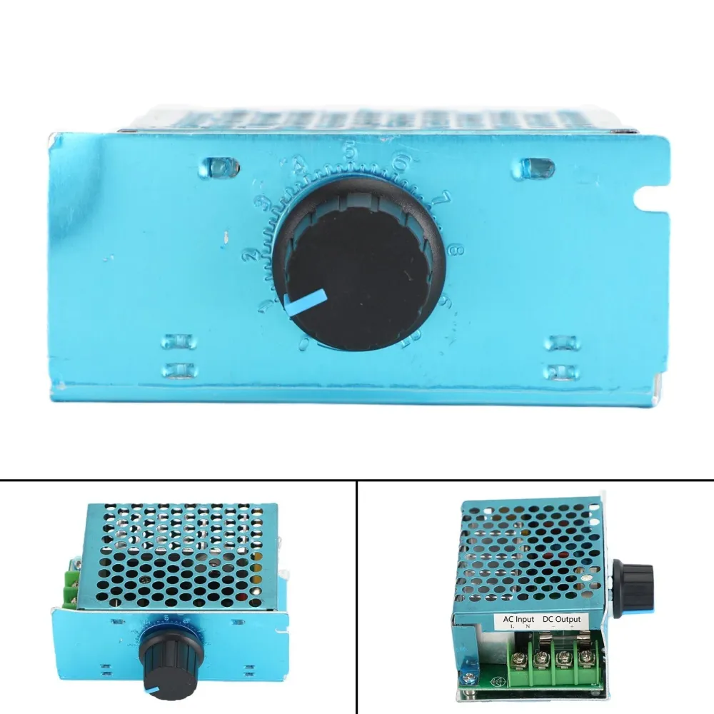 AC 220V Ingångsknapp 20A PWM DC 220V Motorhastighetsregulator Regulator Switch