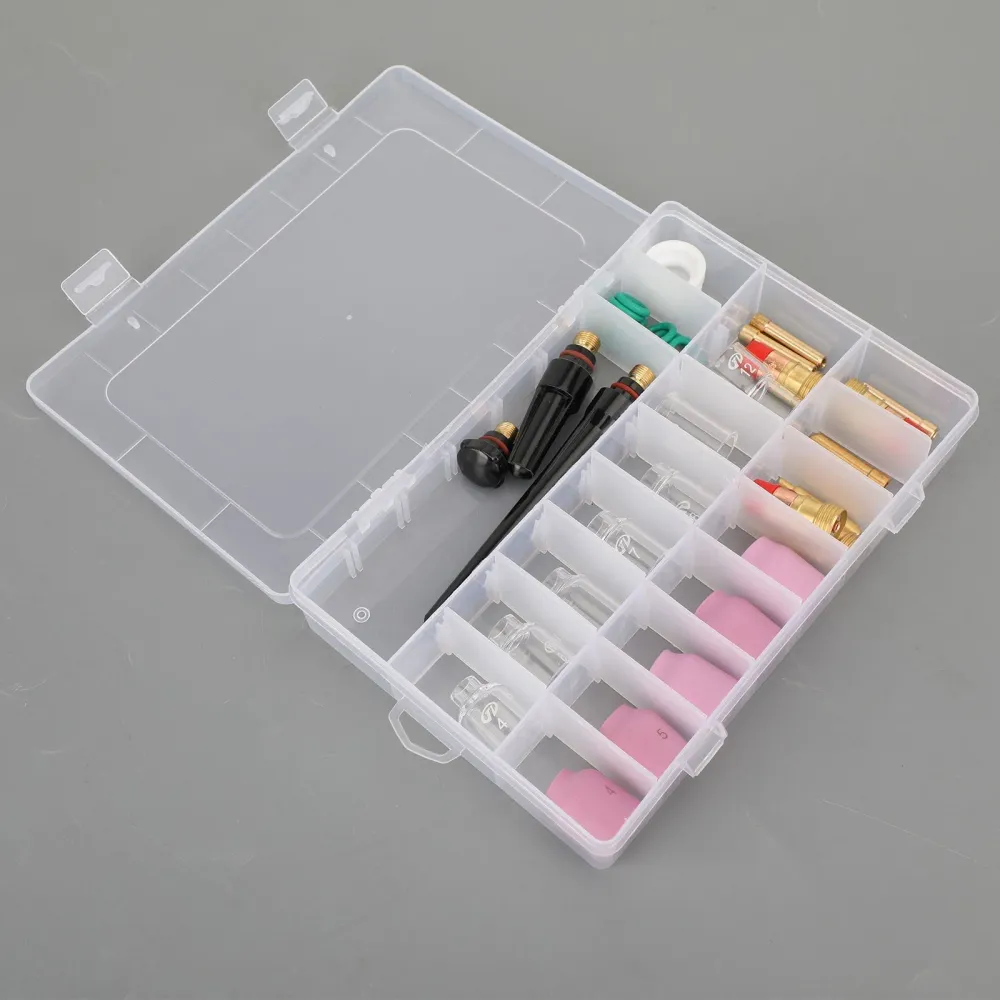 40st TIG Svetsfackla Stubby Gas Lens Glass Cup Kit för WP-17/18/26