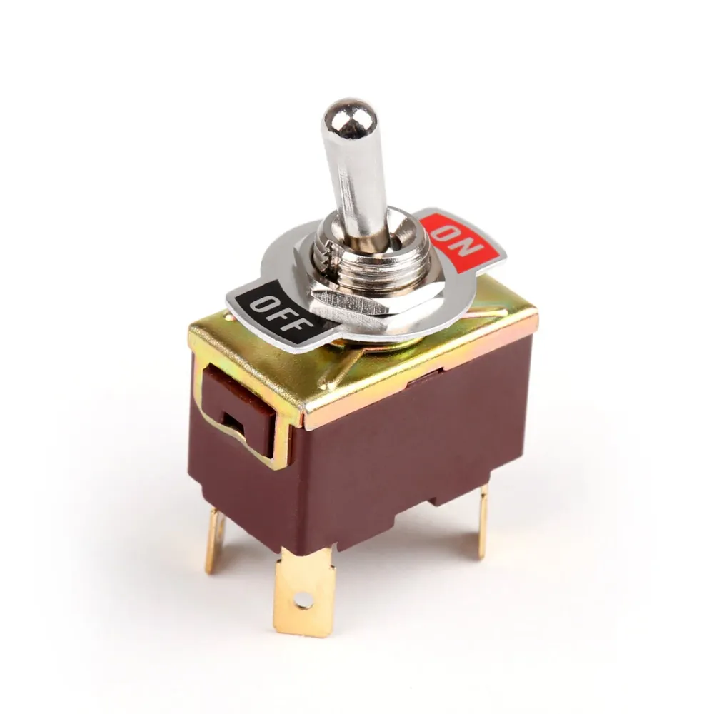 4st 2 Terminal 4Pin On-Off 15A 250V TOGGLE Switch Boot DPST Industrial Grade