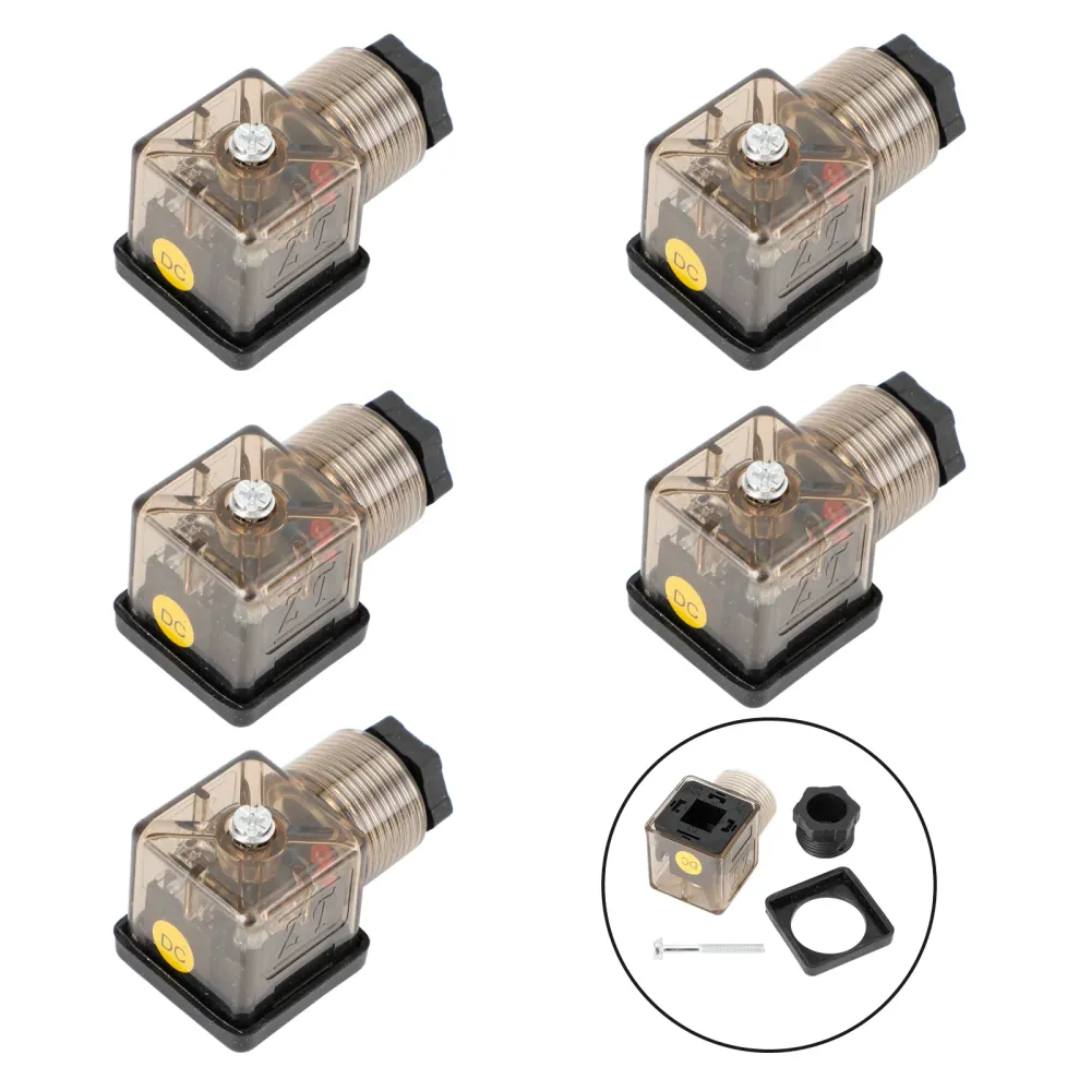 5st Transparent magnetventilspol 4 -stiftskontaktanslutningstillbehör