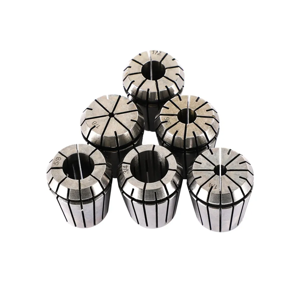 6st ER32 Spring Collet Set för CNC Milling Lathe Tool Gravering Machine Steel