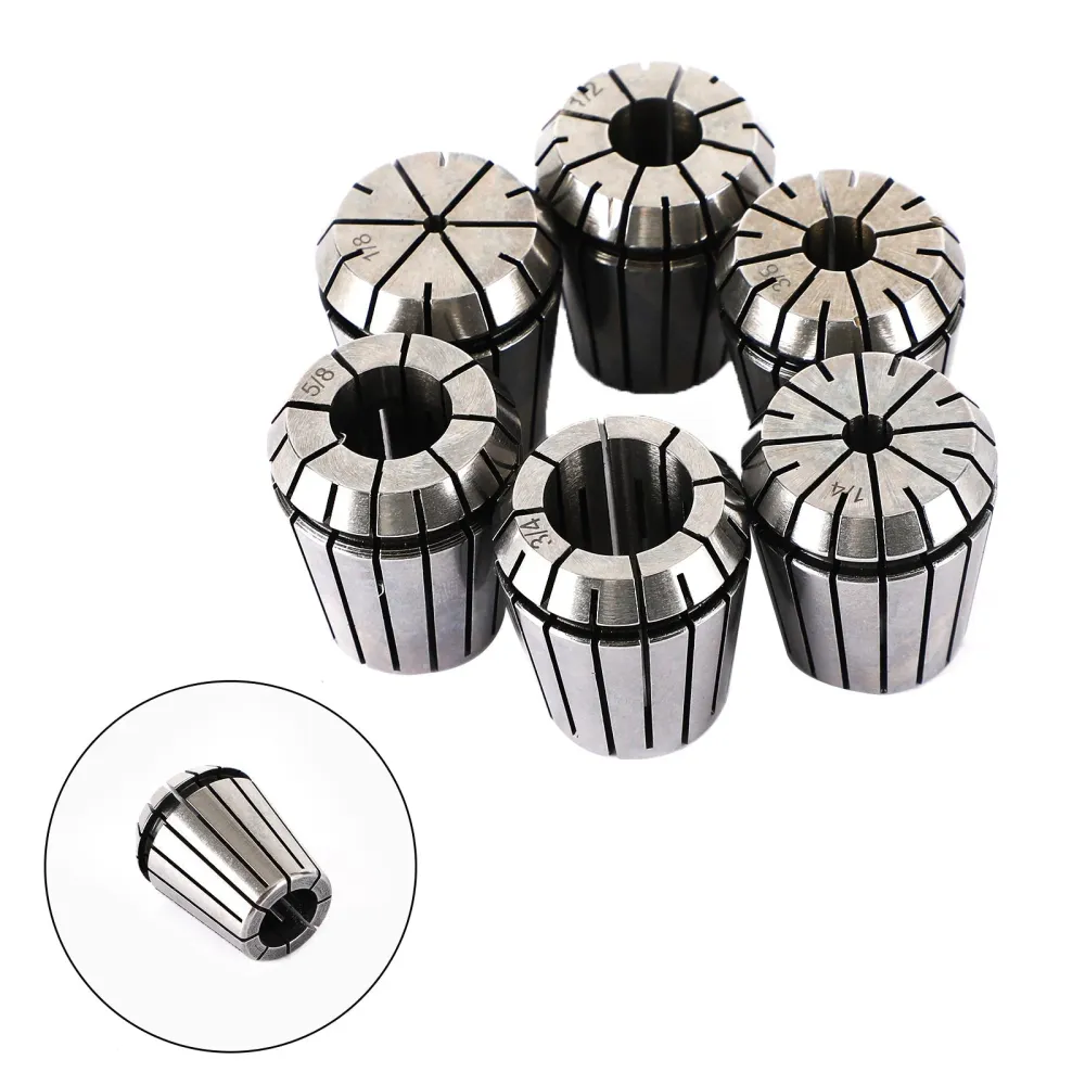 6st ER32 Spring Collet Set för CNC Milling Lathe Tool Gravering Machine Steel