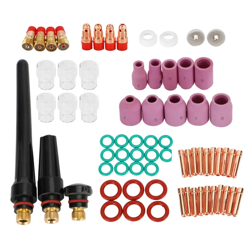71st Tig Welding Torch Stubby Gas Lens #12 Glass Cup Kit för WP-17/18/26