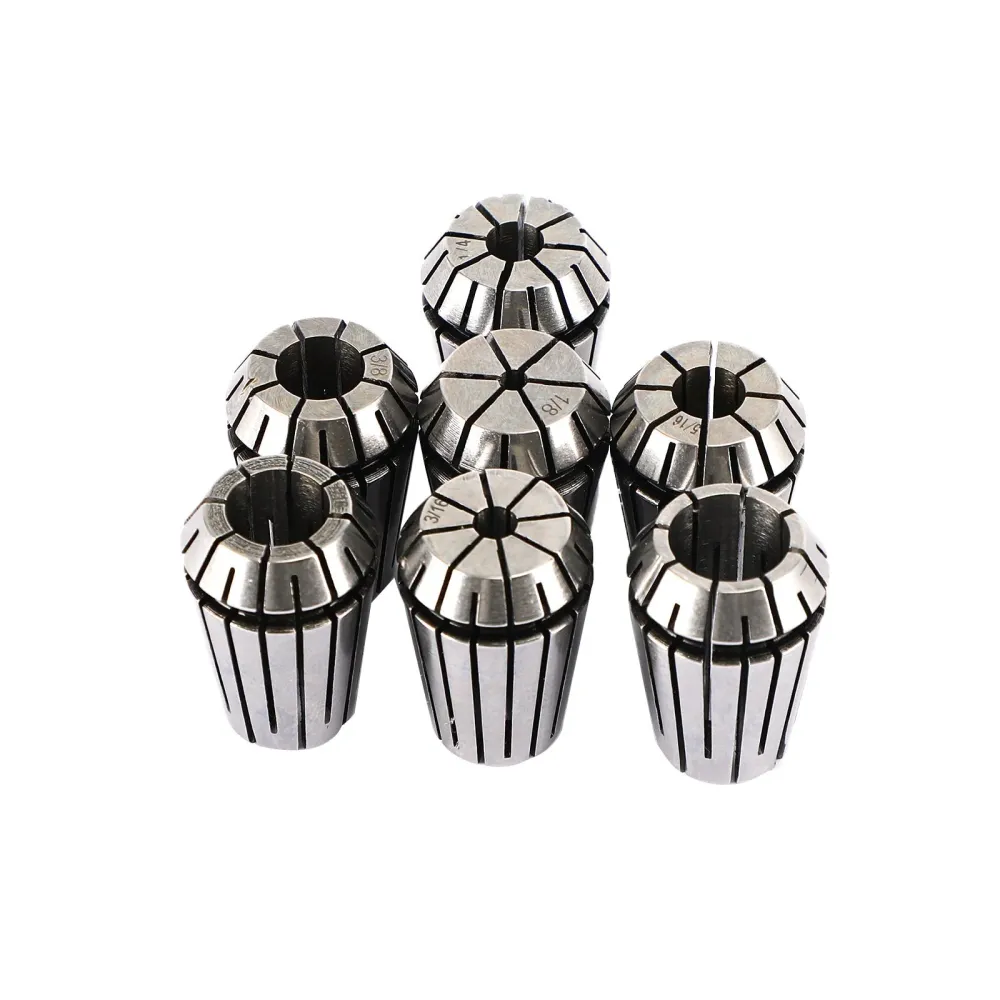 7st ER20 Spring Collet Set för CNC Milling Lathe Tool Gravering Machine Steel