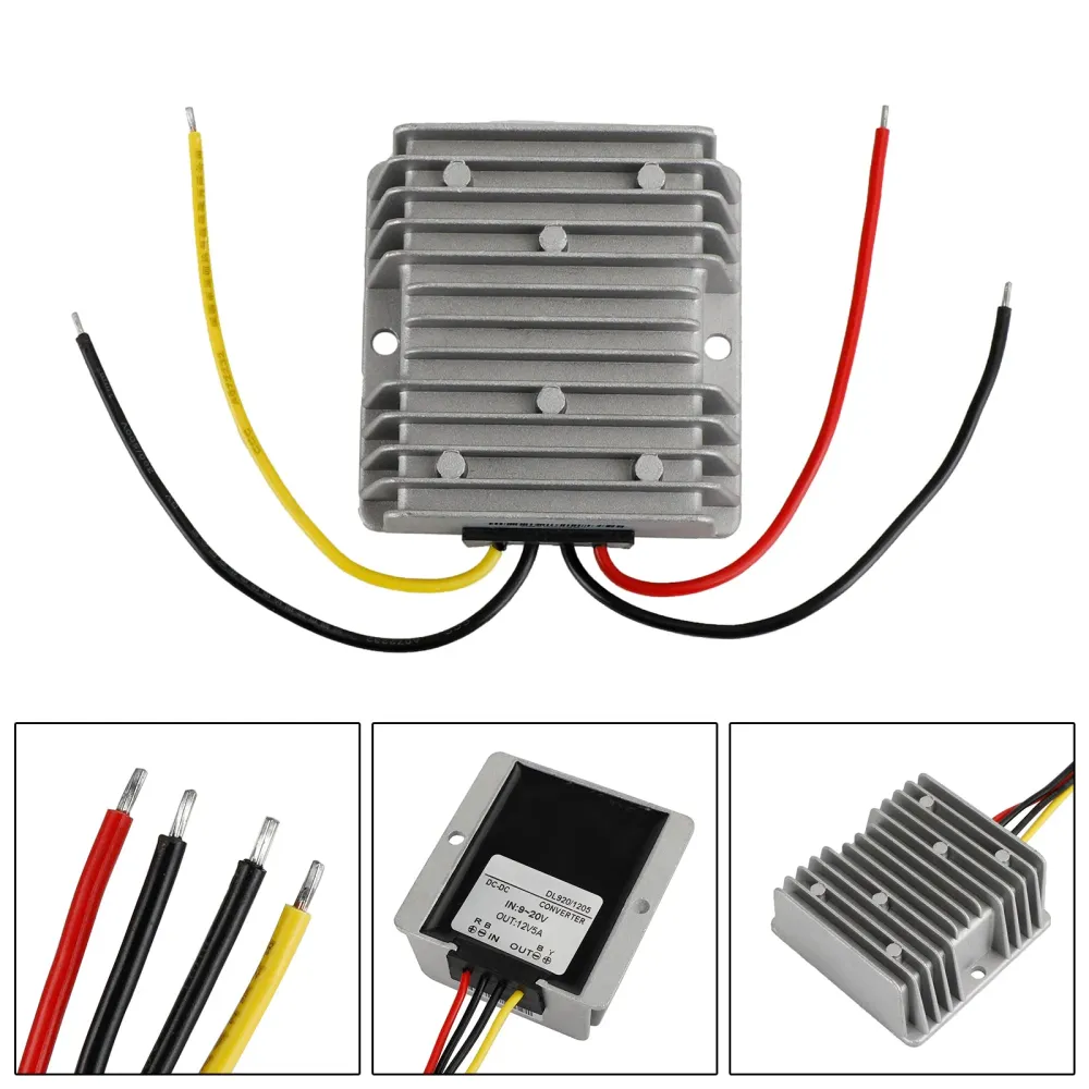 DC 9V-20V-omvandlare till DC 12V 5A Boost Buck Power Module spänningsregulator