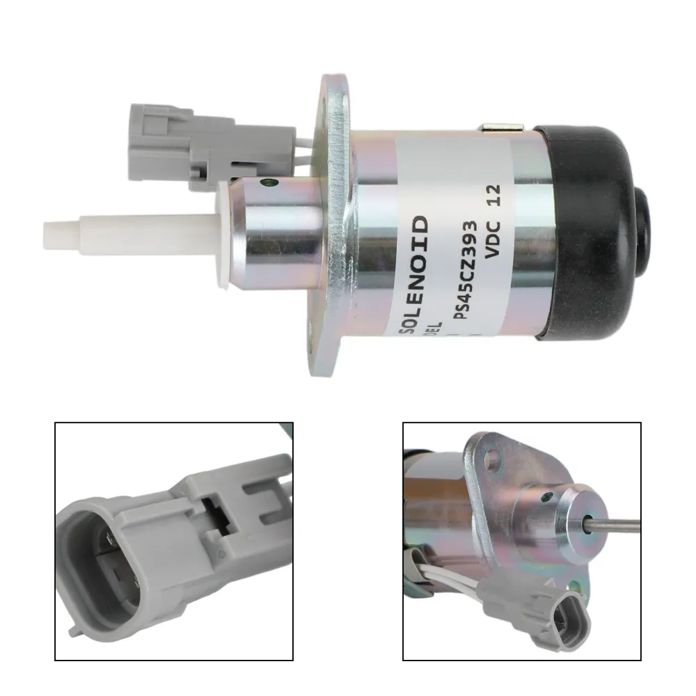 Bränsleavstängning av magnetventil PS45CZ393 för Kubota V2607 V3307 LINDE 1219 Volvo55/80D