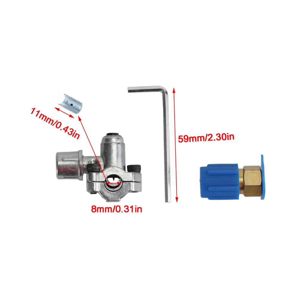 Köldmedium R12 R22 R134A AC-eftermonteringsventil&BPV31 Bullet Piercing Tap Kit