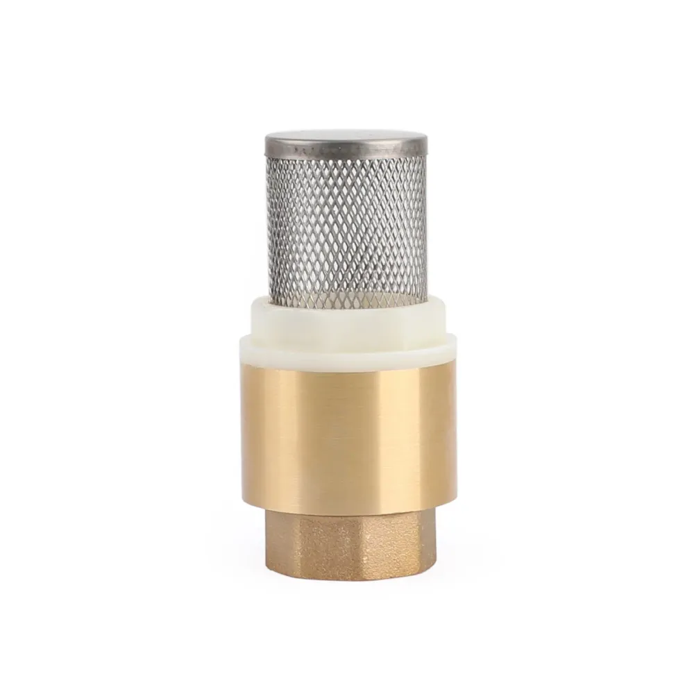 3/4" NPT-inline-backventil i mässing, fjäderbelastad med filter, 200 PSI