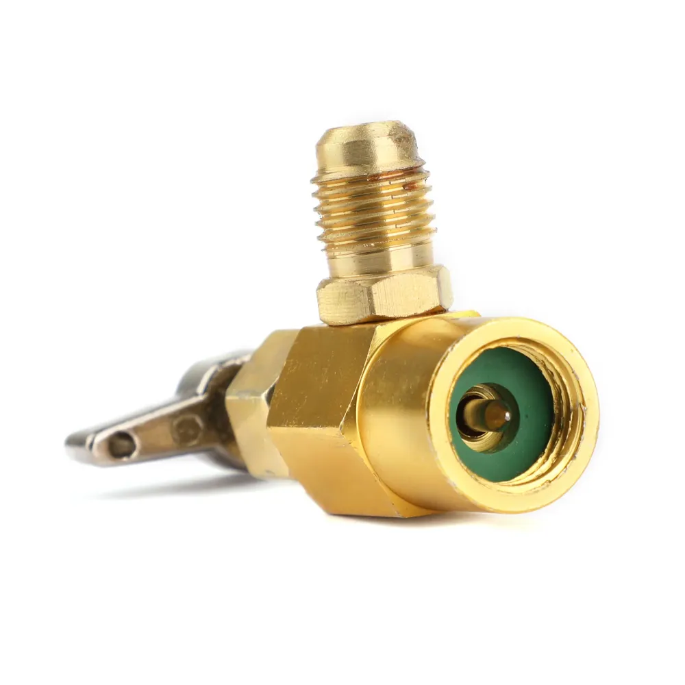 R134A Kylmedels AC Can Bottle Tap 1/2Acme Thread Eloy Adapter Opener Valve