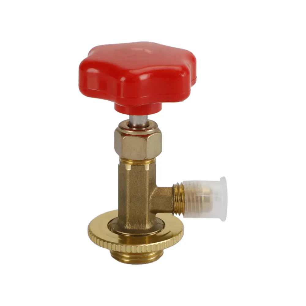 1/4" SAE R134a Kylmedel Mässing AC Burk Flaskkran Adapter Öppnarventil